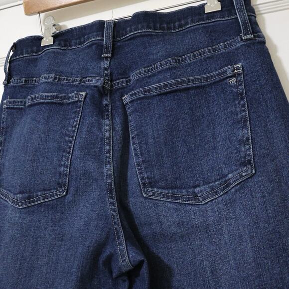 Madewell The Perfect Vintage Flare Jean 30T Dark Halstrom Wash Western Raw Hem - Picture 5 of 7